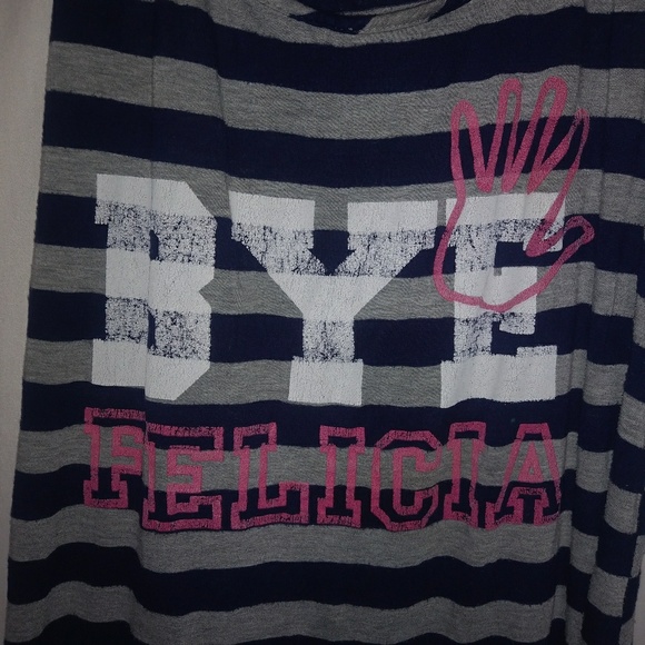 Myth L Navy Gray Striped Maxi Tank Dress Bye Felicia - Picture 2 of 3